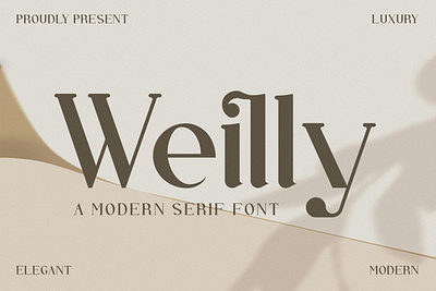 Weilly - A Modern Serif Font abc