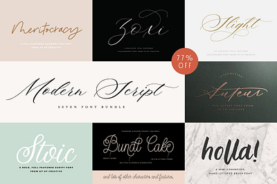 Modern Script Font Bundle ampersands auteur bestsellers branding bundt cake calligraphy calligraphy font contextual alternates discount discretionary ligatures editorial elegant elegant font font bundle graceful hand drawn handlettered font modern script font bundle script bundle script font bundle