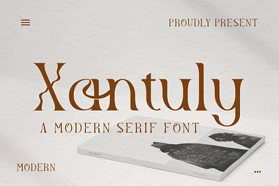 Xantuly - A Modern Serif Font abc