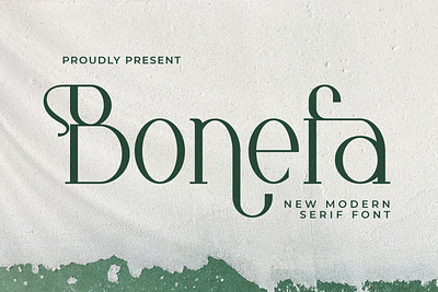 Bonefa - New Modern Serif Font white