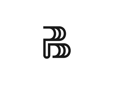 PB Monogram Logo branding business company corporate design initial letter logo monogram pb