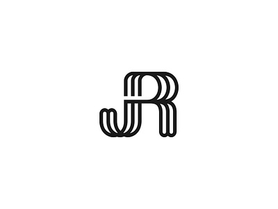 JR Monogram Logo branding business company corporate initial internet jr letter logo monogram new railway symbol trains