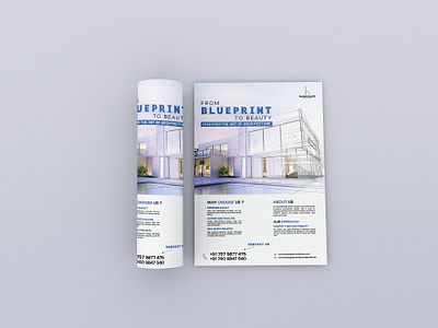 ARCHITECTURE FLYER DESIGN brochure flyer graphic design print