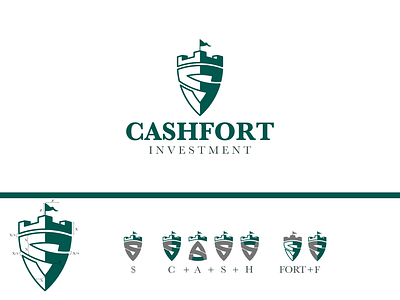 CashFort Logo branding design graphic design illustration logo minimal design photoshop professional design