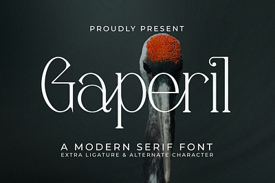 Gaperil - A Modern Serif Font abc