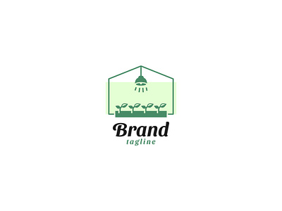 Gardening Logo branding business company corporate flower gardening green house logo nature seed vector