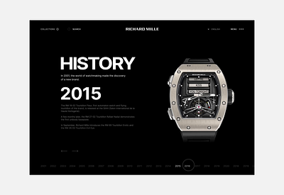 Richard Mille UI Transitions after effects animation dark theme e commerce interaction design interface luxury design motion graphics online store promo website shopify shopify plus transitions ui ui design uiux user interface ux watches word press