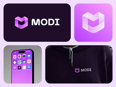 Modi Logo Exploration app app icon bento brand brand identity branding design finance fintech growth icon identity investment logo logo design mark money platform symbol