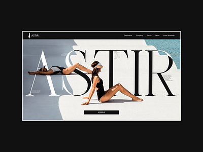 Astir. Landing page concept animation graphic design landing page ui uprock