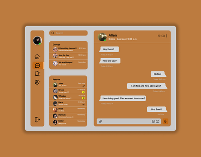 Direct Message chat chatpage design direct directmessage graphic design message ui ui design uidesign uiux ux uxdesign