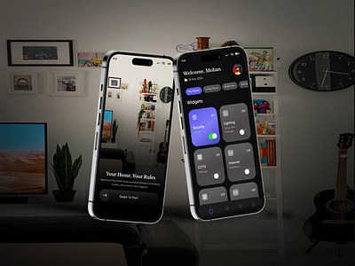 Smart home app UI Design appui mobileapp product smart home app ui design smarthome smarthomeapp uidesign