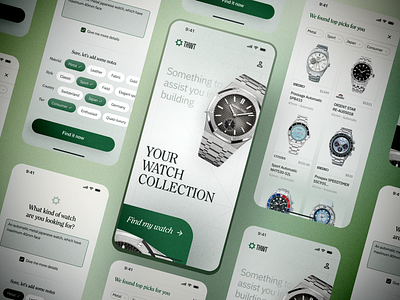 THWT - Wrist Watch Concept App advanced search cart collection concept concept app filter idea app onboarding search shoping ui watch wrist watch