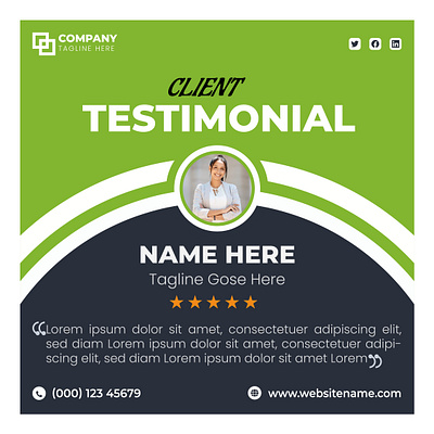 Client Testimonial Design client feedback client testimonial design client work