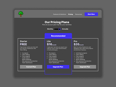 Pricing Page design graphic design graphicdesign pricingpage pricingpagedesign ui ui design uidesign uiux ux web design website