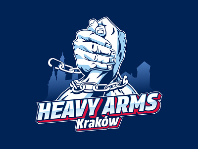 Heavy Arms Kraków armwrestling hands logo sport