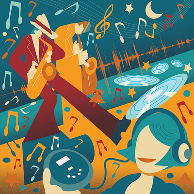 Let the music roll! Check out the latest work by Armando Borelli design graphic design illustration