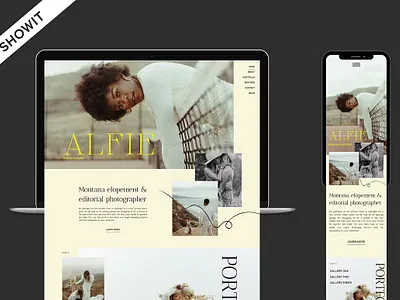 Showit Website Template Alfie editorial template modern website modern website template photographer website photography website showit web design showit website showit website template showit website template alfie web design web design template website design website template website theme