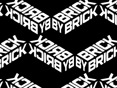 'BRICKBYBRICK' 3d branding design geometric graphic design logo patterns perspective