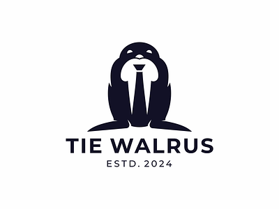tie walrus brand branding design graphic design logo tie walrus yuro