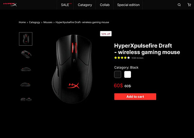 Redesign hyperx shopping page 3d animation branding graphic design logo motion graphics ui