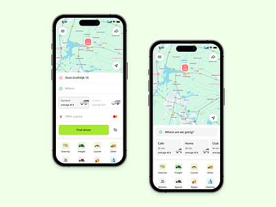 Indriver - Redesign App app ux ui app ux ui travel indriver light minimalism mobile app ui ux design tutorial product design redesign taxi ui ui ux design ideas mobile app ux