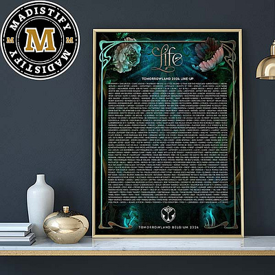 Tomorrowland Belgium 2024 Official Line Up Home Decor Poster Can design poster