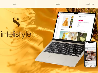 Intelistyle | Fashion-forward AI Application adaptive design artificial intelligence branding ecommerce figma graphic design landing page logo mobile version shopify ui uxui website