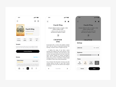 LitLoom Reading App app design book app mobile design reading app