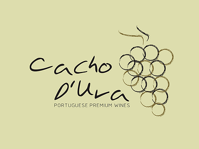 Portuguese Premium Wines - Cacho D'Uva branding design graphic design illustration logo vector