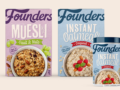 Founders - Cereals branding design founders graphic design logo packaging private brand