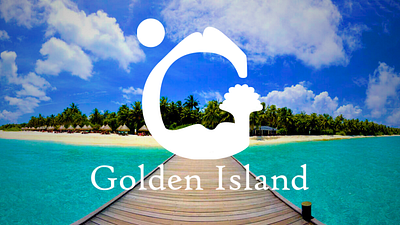 Golden Island graphic design logo logodesign