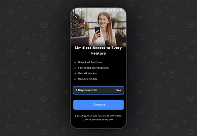 In-App Purchase Screen Design💳📱 better user experience commerce doller enhance usability get vip go pro go vip iap design in app purchase paid premium purchase premium version pro purchase vip vip access vip pass