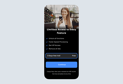 In-App Purchase Screen Design💳📱 better user experience commerce doller enhance usability get vip go pro go vip iap design in app purchase paid premium purchase premium version pro purchase vip vip access vip pass