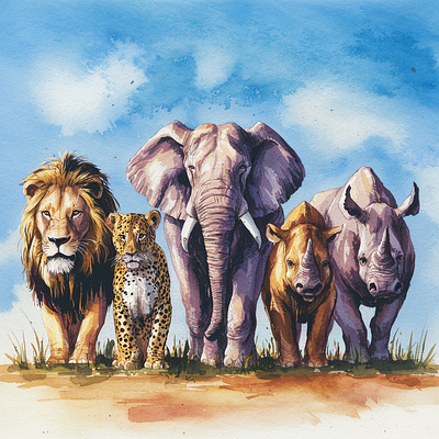 Serengeti Majesty: Guardians of the Savanna 3d elements. animation artisticwonder cinematic quality design illustration painting