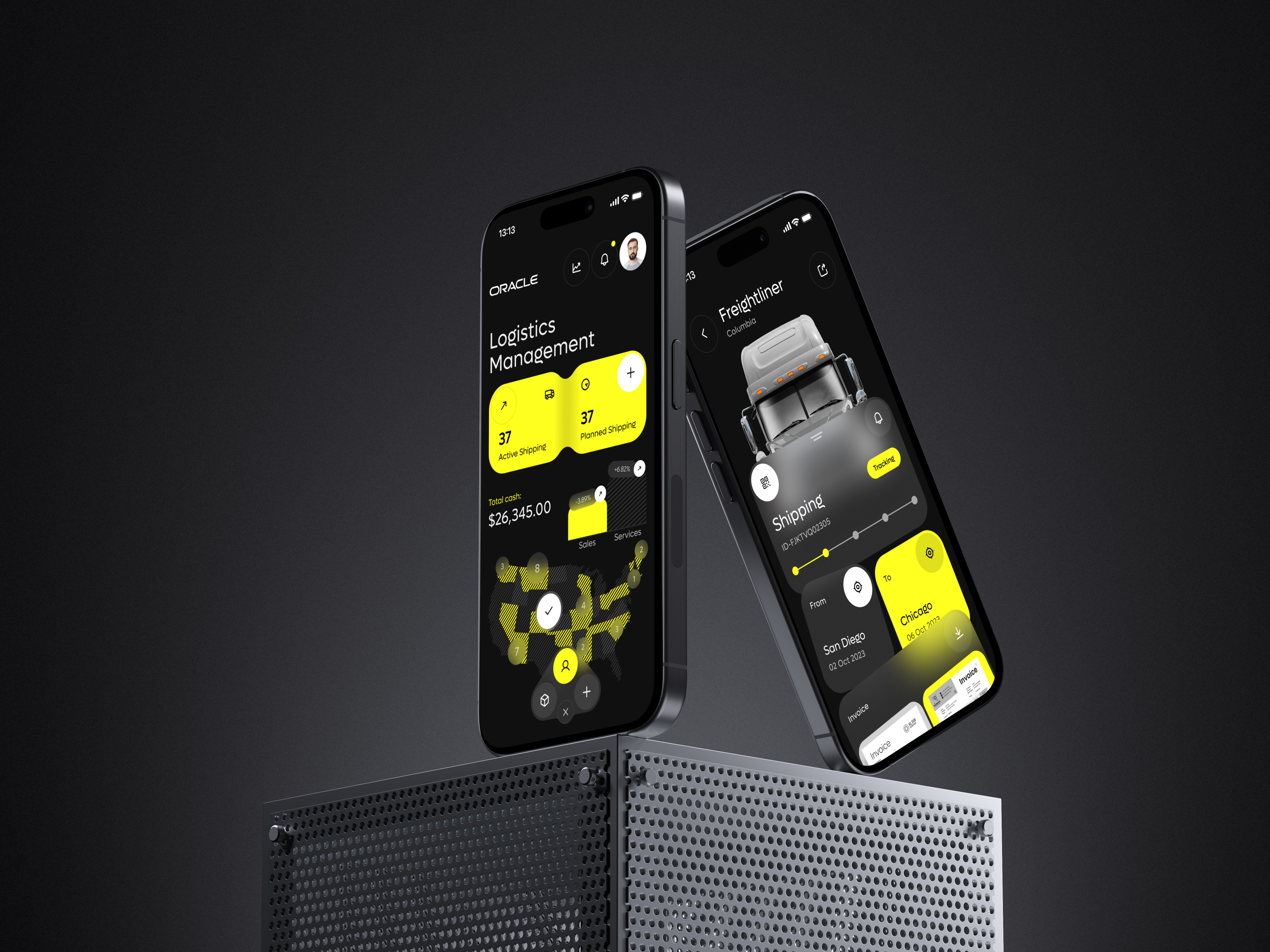 Oracle ERP - Logistics Management SaaS admin app app design automation b2b business corporate crm dashboard design erp ios management mobile mobile app product design saas software ui ux