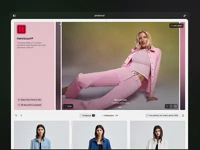 Navigating Protocol. app design brand clean design e commerce intuitive design navigation significa ui ux web design
