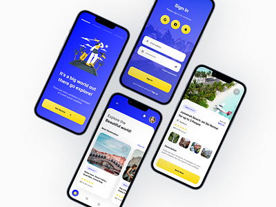 Travel App UI Design app app ui design branding design figma mobile mobile design travel ui uikit ux