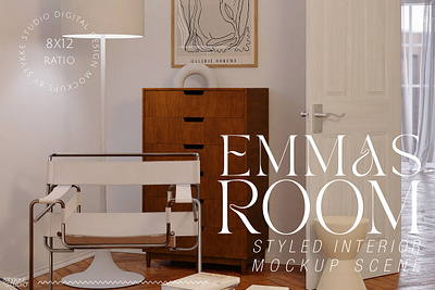 EMMAS ROOM Interior & Frame Mockup authentic interior digital frame frame mockup frame mockup bundle frame mockup scene frame wall mockup framed art mockup framed print mockup interior mockup scene interior room mockup mockup frame mockup poster realistic frame mockup stykke studio