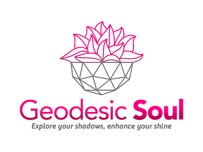 Geodesic Soul Logo Design branding dome geodesic geodesy geometry graphic design logo plants soul vector