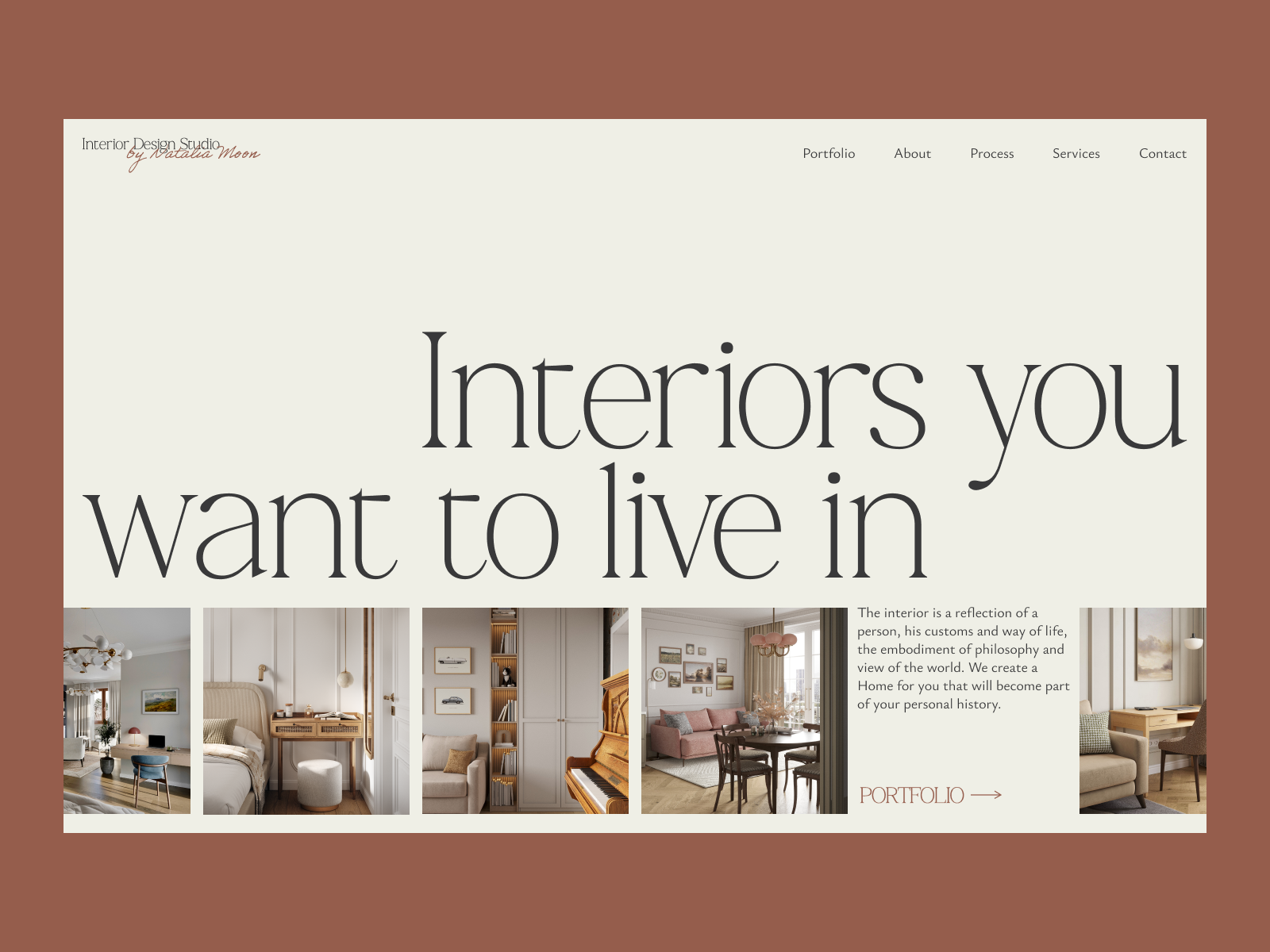 Interior Design website branding concept design hero interface interior product typography ui ux web website