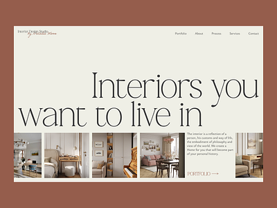 Interior Design website branding concept design hero interface interior product typography ui ux web website