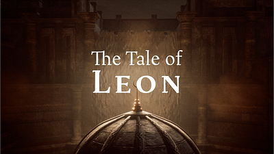 Tale of Leon Title Design 3d graphic design title design unreal engine