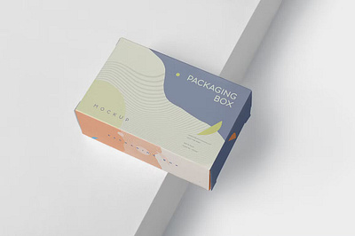 Package Box Mockup - Slim Rectangle box cosmetic creme electronic flat food makeup mock mockup package presentation print rectangle slim up