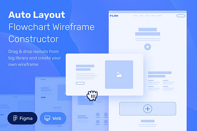 ALF Flowchart Wireframe Constructor blue constructor design figma flowchart layout ui ux web website wireframe