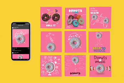 Visual page for a donut company blenderartists