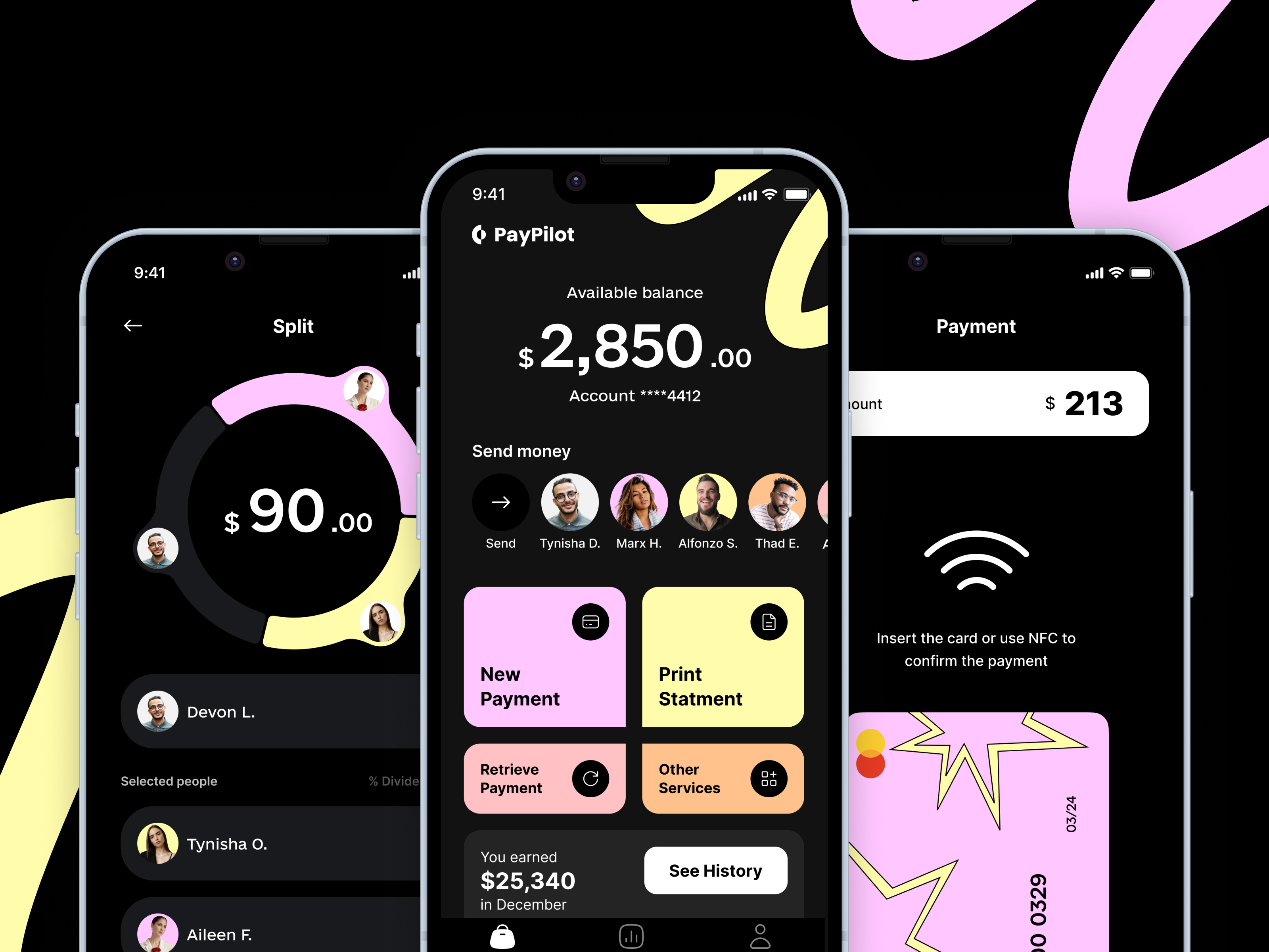 PayPilot App Fintech ai app application branding design fintech illustrations landing page logo mobile mobile view mobileapp money pay responsive ui website
