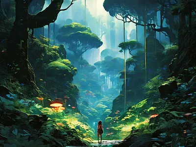 A jungle full of mystery design graphic design il illustration