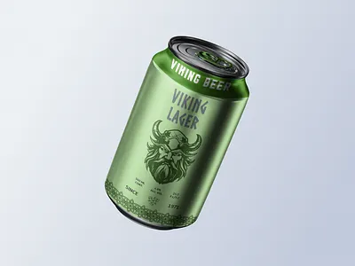 Viking Lager - Viking Beer branding design drink packaging product design soft drink visual design