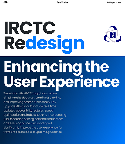 IRCTC APP REDESIGNING CONCEPT appdesign figma irctc irctcapp redesigning ui