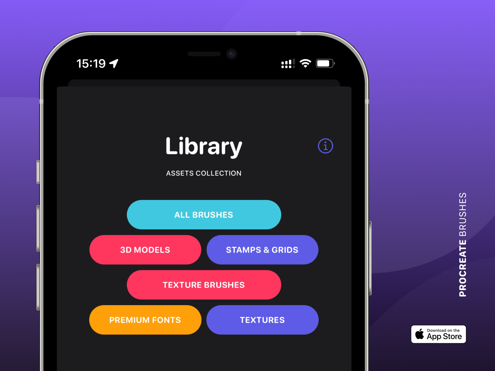 Procreate Brushes app branding design illustration ios ui uiux userexperience userinterface ux